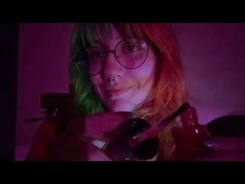 ASMR doing your nails for the holidays ( friend give you personal attention) 