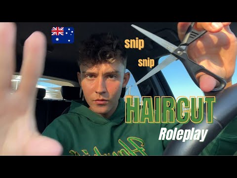 ASMR | AUSSIE BOY 🇦🇺 Cuts Your Hair Role Play ✂️💈