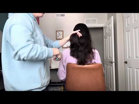 ASMR Hair Play - no talking, brushing, scalp scratching