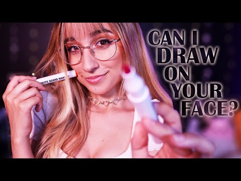 ASMR | Can I Draw on Your Face? (Personal Attention, Invisible Triggers & Ear-to-Ear Whispers)