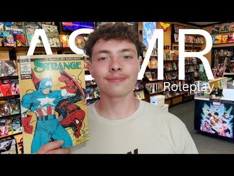 ASMR FR: Roleplay Vendeur de BD (le tapping est MAGISTRAL)