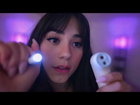 FAST ASMR Medical Exam | Eyes, Ears, Face ✨