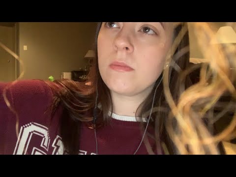 ASMR Doing Your Hair (realistic hair sounds, brushing, combing, rummaging)