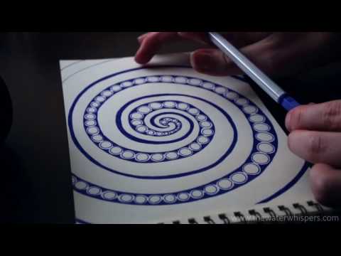 [ASMR] Zentingle Saturdays ✏ Focus On Drawing + LOW LIGHT for Sleep ~.~