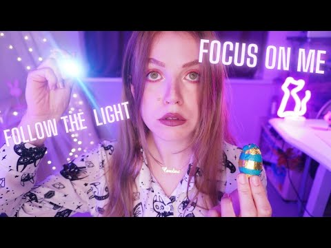 ASMR FOCUS ON ME FOLLOW THE LIGHT [follow my instructions]