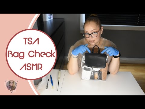 * ASMR * TSA Bag Check / Airport security check / Luggage Check / Unintentional /