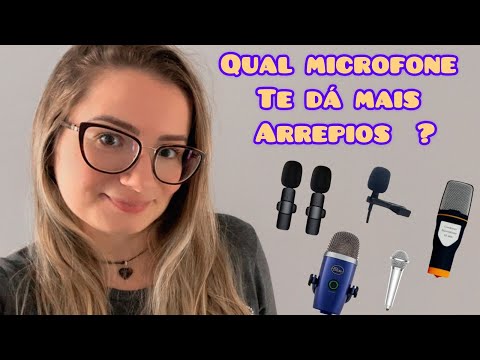 QUAL MICROFONE TE DA MAIS ARREPIOS ? ASMR Caseiro (sons de boca e sussurros)#asmr #asmrcaseirinho