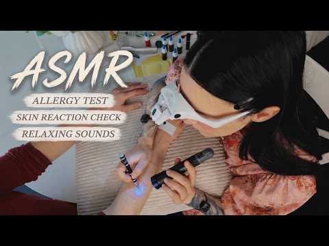 Professional Skin Analysis & Allergy Test On Both Arms ASMR