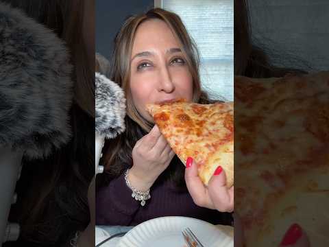 ASMR Eating Pizza with Kimchi #mukbang
