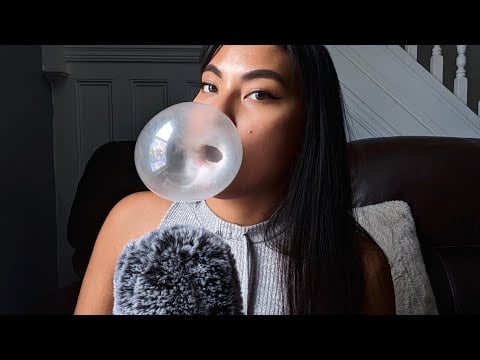 ASMR Gum Chewing Rambles + Mouth Sounds Relaxing