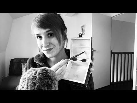 ASMR Français: Box Tapping, Tracing & Scratching 🇫🇷 I Black & White