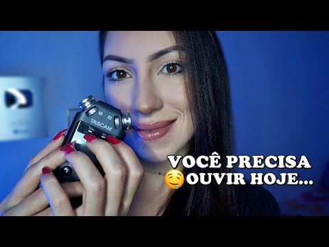 ASMR que VOCÊ PRECISA OUVIR HOJE (afirmações positivas, sussurros, voz suave, escurinho)