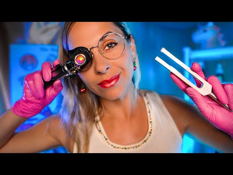 ASMR Soft Spoken Ear Cleaning Otospope Exam, Tuning Forks, Personal Attention Roleplay