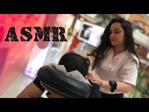 ASMR Sedef Massage,Chair Massage,Neck,Arm,Face Massages