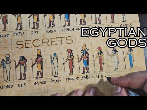 Egyptian GODS and some of their secrets explained in a relaxing manner | ASMR