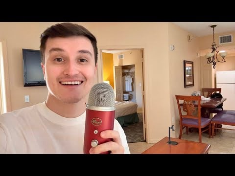 ASMR | HUGE Hotel Suite Room Tour 🛎️ (tapping, scratching, whispers)