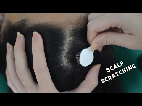 ASMR Real Person Hair Parting, Hair Brushing, Head Massage For Relieve Insomnia, Anxiety, Headache