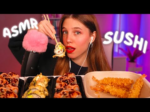 ASMR COMIENDO SUSHI CONTIGO 🍣 Sonidos crujientes y relajantes para dormir ✨ (Mouth Sounds)