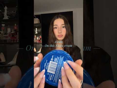Asmr on Nivea cream for sleep ( tapping ) #asmr #tapping #triggersforsleep #sleep #tingles #relax