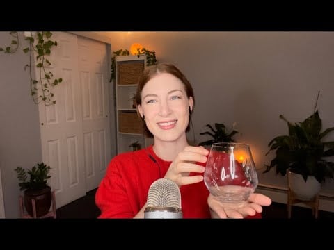 Asmr wine glass tapping #shorts