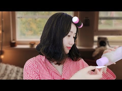 *ASMR* Sister Does your Skincare Roleplay | My Night time Skincare Routine