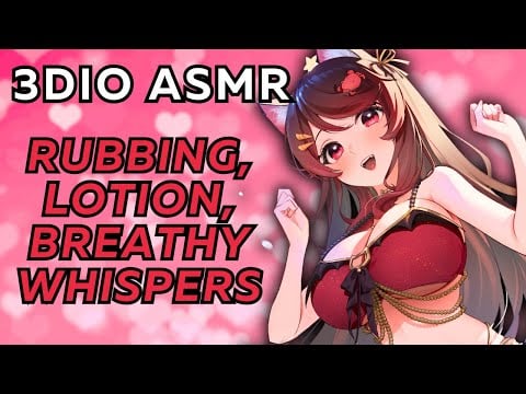 【3DIO ASMR】🦶💗 you like my feet, don’t you? ♡ rubbing, lotion, breathy whispers