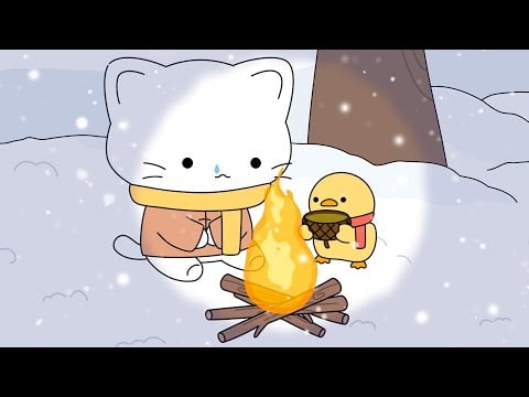 Duckling Treats Cuppacat | ASMR animation