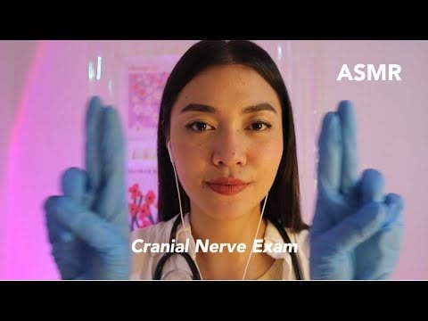 ASMR - cranial nerve exam roleplay | soft spoken, medical, latex glove, light (bahasa melayu)