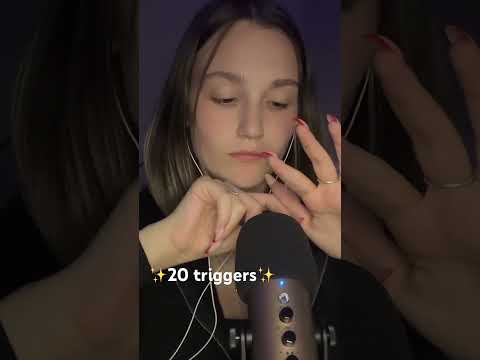 Asmr 20 triggers ✨ #asmr #tingles #relax #triggersforsleep #triggers