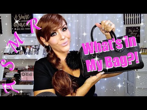 ASMR (Whispers) What's In My Bag! Chewing Bubble Gum