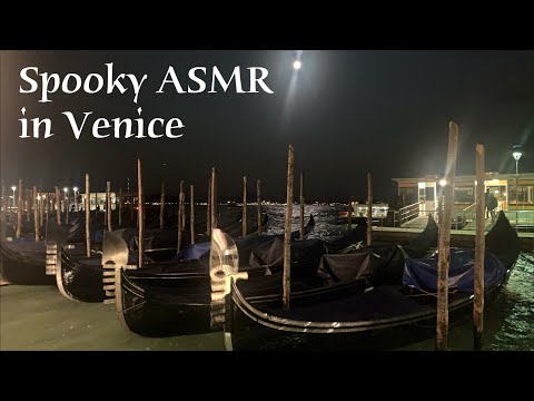 ASMR 🌙 Haunted Venice - Gondolas splashing & bobbing, water sounds (no talking, ambient sound)