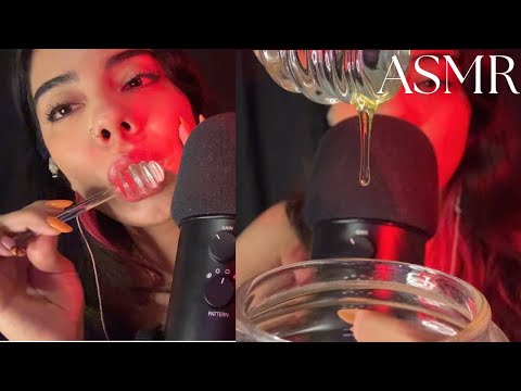 ASMR ☆ comiendo miel 🍯 amsr eating honey✨💛