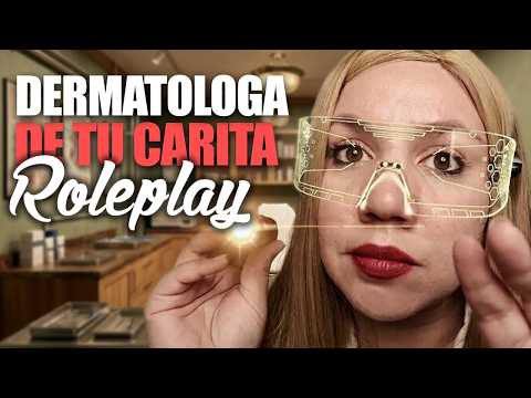 ASMR Dermatologa Te HACE Examen Medico de la PIEL por Quemaduras en Tu Carita Roleplay
