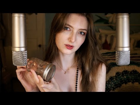 ASMR Water Jar Sounds w/ Echo ✨ Glass Tapping & Tingly Water Sounds (No Talking)