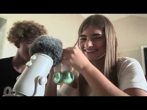 ASMR doing random trigger assortment w/a friend 