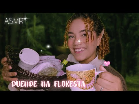 ASMR DUENDE CUIDANDO DE VOCÊ NA FLORESTA 🧝🏽‍♀️✨