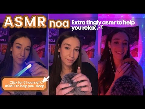 5 HOURS of Soothing Sounds & Triggers to Relax You | ASMR for anxiety relief 💕| live #225