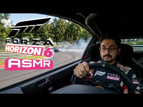 ASMR Whispering White Noise to Sleep (Forza Horizon 6 Gaming)