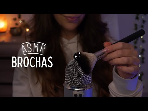 ASMR Sonidos de brochas que te harán DORMIR EN 15MIN [NO TALKING]