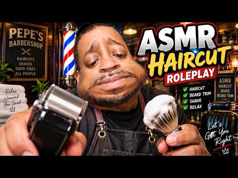 ASMR Barber Gives You the Weirdest Haircut Ever 😂 | Haircut, Shave & Beard Trim Roleplay