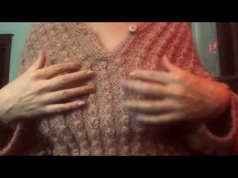 ASMR no bra scratching sweater