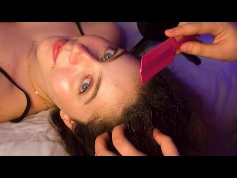 💆🏻‍♀️✨Tratamento capilar + massagem no couro cabeludo ASMR video para relaxar