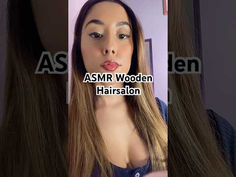 ASMR Wooden Hair Salon (Hair curling) #asmr #asmrhair #haircurling #hairsalon