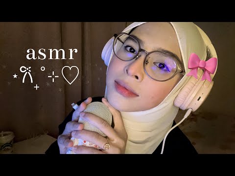 ASMR IN MALAY🇲🇾♡ FABRIC SCRATCHING, MOUTH SOUNDS, RAMBLING, HAND SOUNDS 🎀🫶🏻🤍