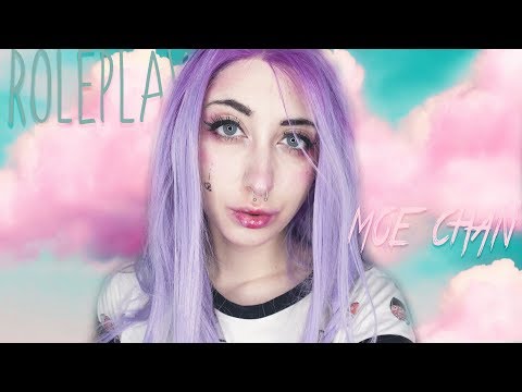 ASMR 💜 Roleplay ~ Moe chan te quiere hacer dormir |  Español- Spanish