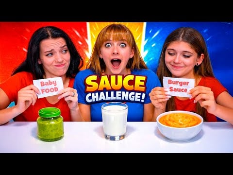 ASMR Big VS Small Food, Clear Candy, Sauce Challenge | Best Compilation