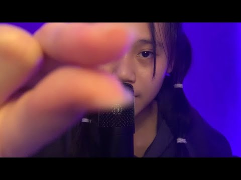 ASMR plucking away your negative energy ( subtle mouth sounds )