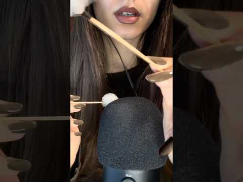 ASMR Face Brushing ☁️ #asmr #asmrpersonalattention #asmrfacebrushing #asmrmicbrushing