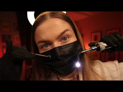 ASMR Face Sculpting & Dentist Exam ✨ Relaxing Leather Glove Sounds