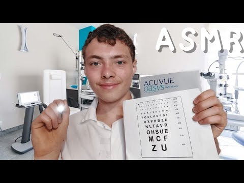 ASMR FR: Roleplay👁Ophtalmologue on test tes lentilles👁